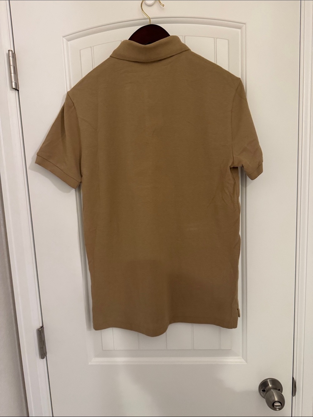 Ralph Lauren Men’s Polo Shirt in Tan with Cream Pony - Picture 2 of 2